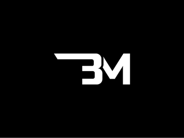 Vetor design do logotipo bm