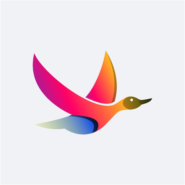 Design do logotipo da beauty swan fly