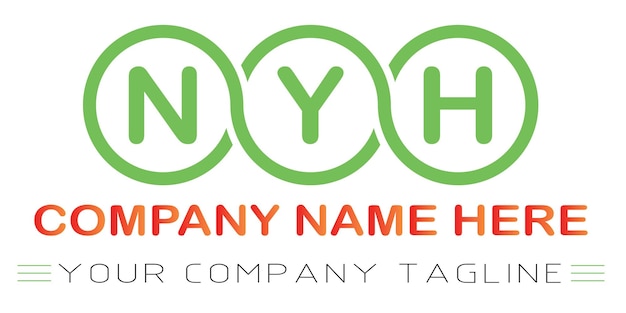 Design do logotipo da carta NYH