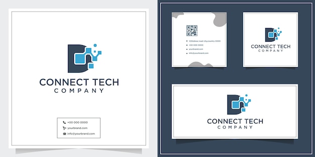 Design do logotipo da connect tech technology