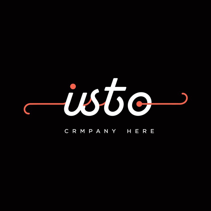 Vetor design do logotipo da empresa isto