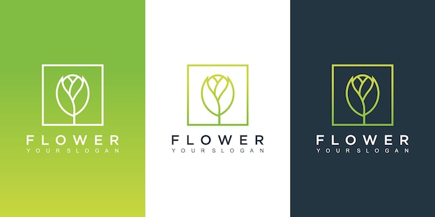 Design do logotipo da flor