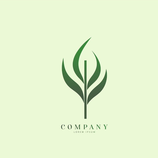 Vetor design do logotipo da folha abstracto conceito de design do logotipo da folha de negócios ai gerado