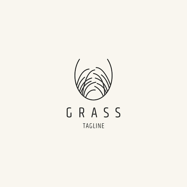 Design do logotipo da grass line