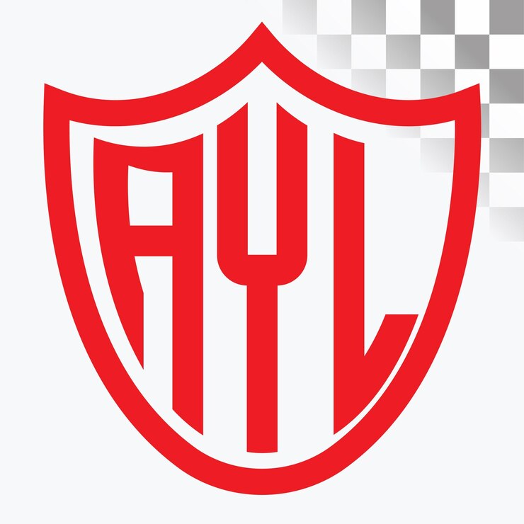 Vetor design do logotipo da letra ayl