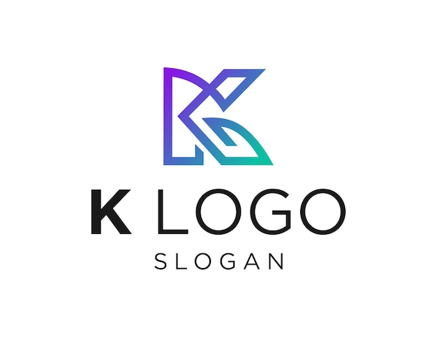 Vetor design do logotipo da letra k