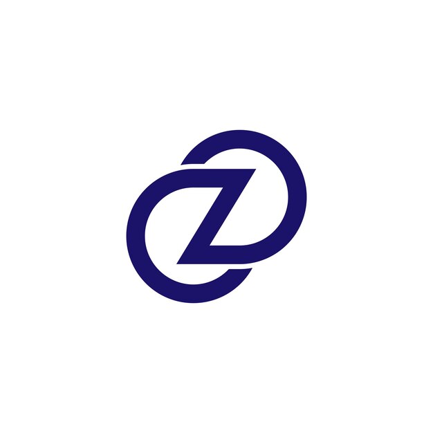 Vetor design do logotipo da letra z infinity