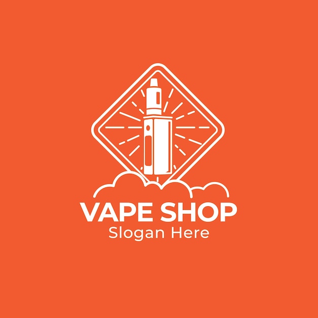 Design do logotipo da loja de vaping