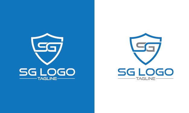 Design do logotipo da marca sg letter