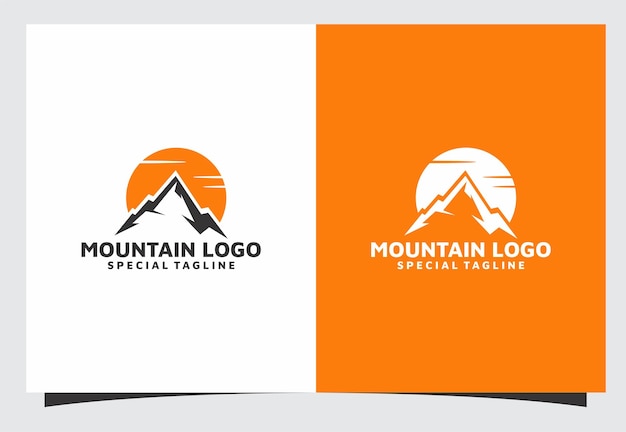 Design do logotipo da montanha