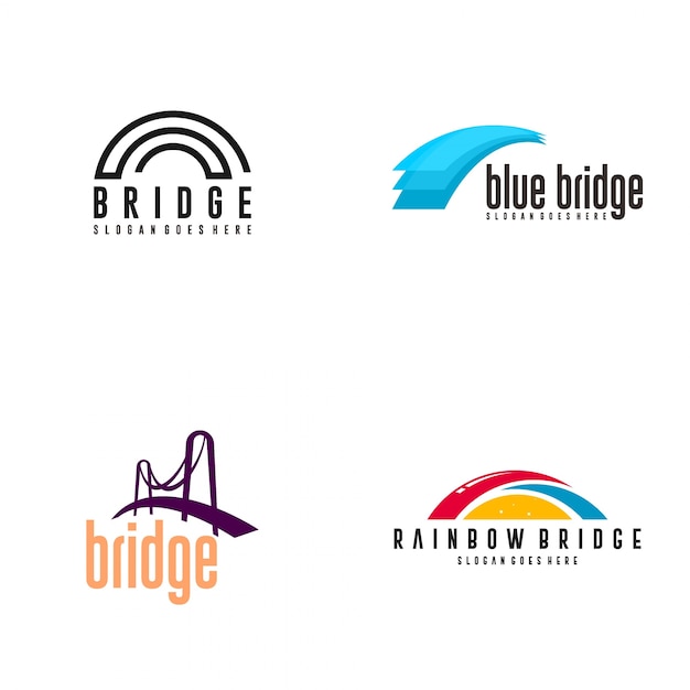 Vetor design do logotipo da ponte