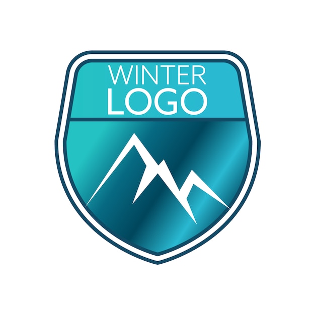 Design do logotipo de inverno