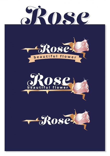 Design do logotipo de rose