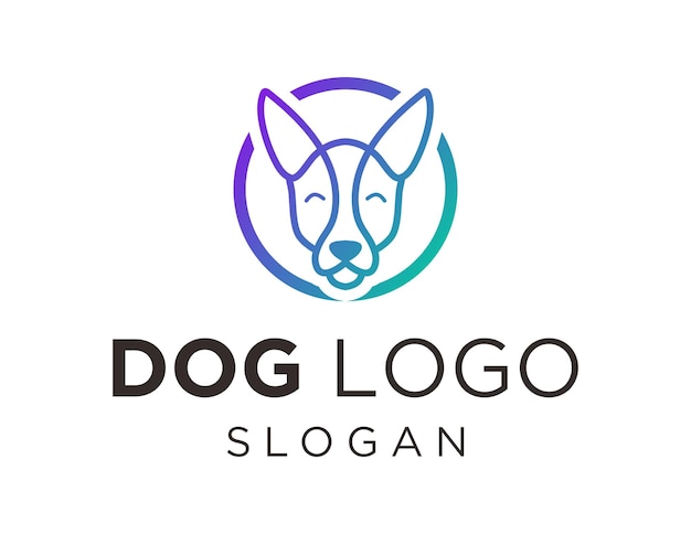 Design do logotipo do cão