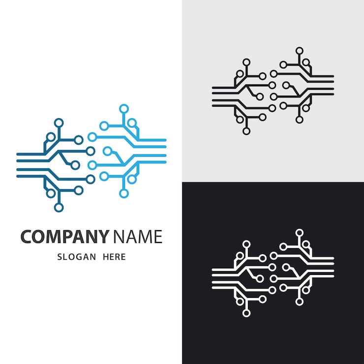 Vetor design do logotipo do circuito