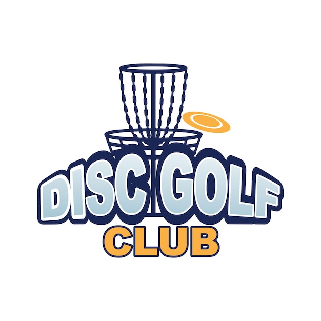 Vetor design do logotipo do disco de golfe