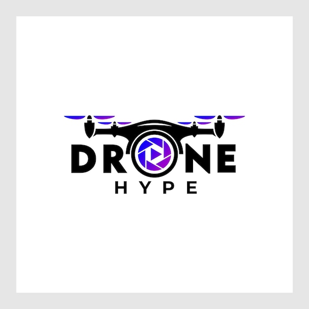 Vetor design do logotipo do drone