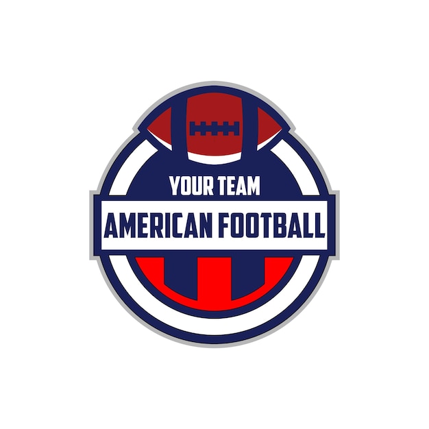 Design do logotipo do emblema do clube de futebol americano