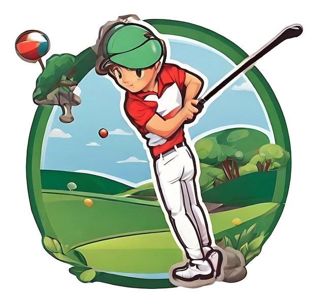 Vetor design do logotipo do golf