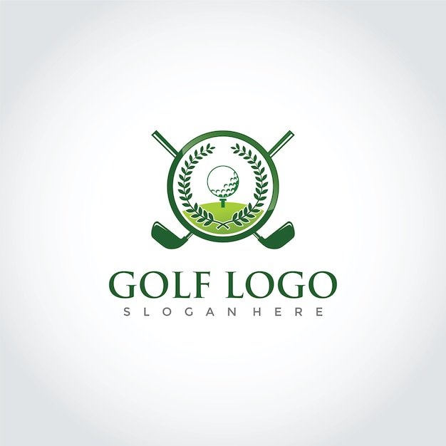 Vetor design do logotipo do golfe