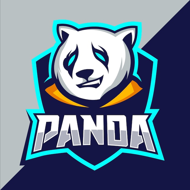 Vetor design do logotipo do mascote da panda