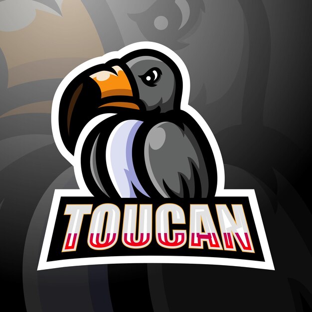 Design do logotipo do mascote do tucano