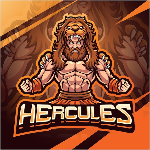 Design do logotipo do mascote heracles