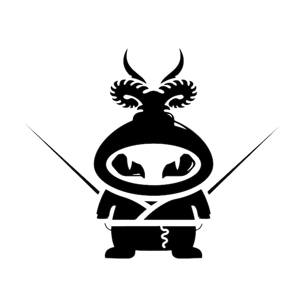 Design do logotipo do mascote ramen house
