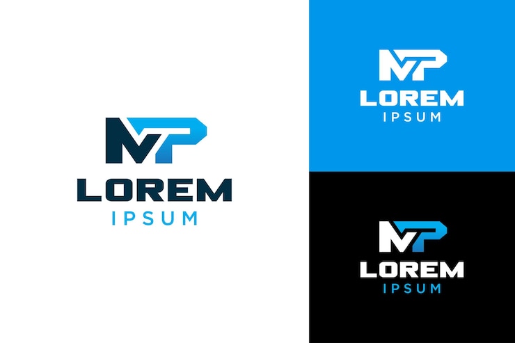 Vetor design do logotipo do mp