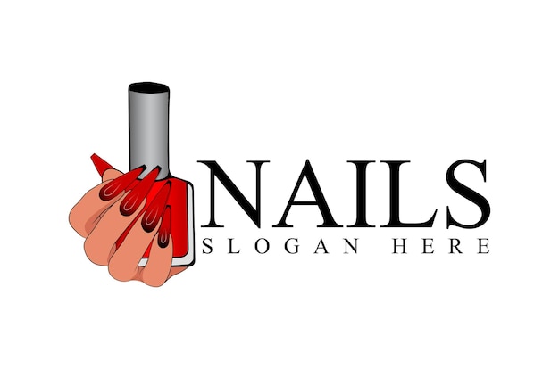 Design do logotipo do salão de unhas