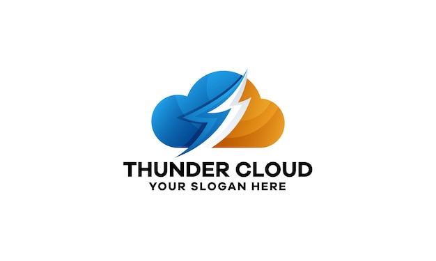 Design do logotipo do Thunder Cloud Gradient