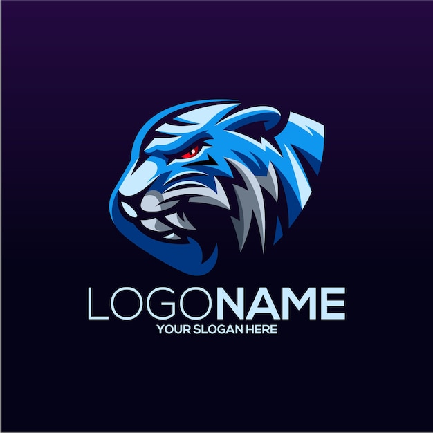 Vetor design do logotipo do tigre