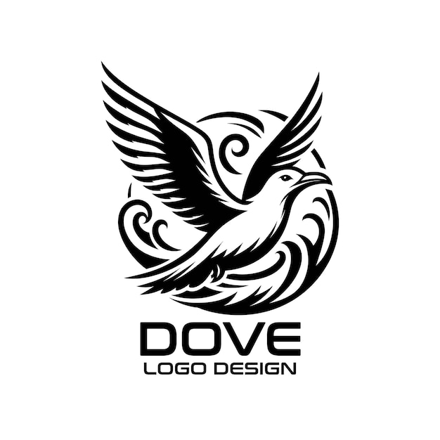 Design do logotipo Dove Vector