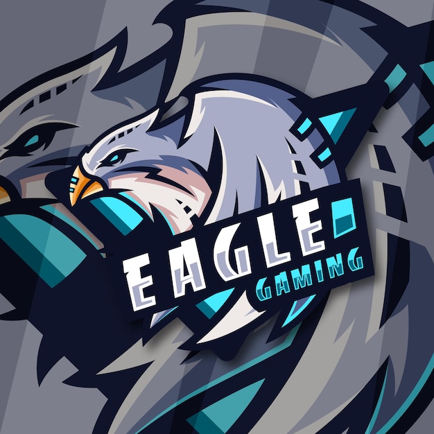 Vetor design do logotipo eagle esport