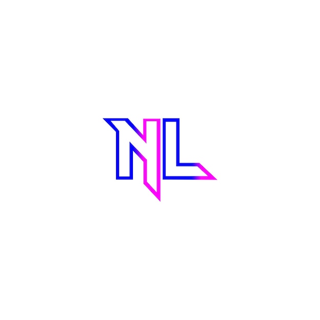 Vetor design do logotipo nl