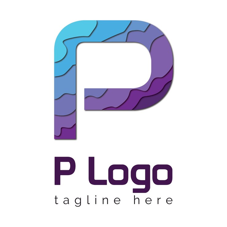 Vetor design do logotipo p