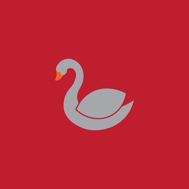 Vetor design do logotipo swan