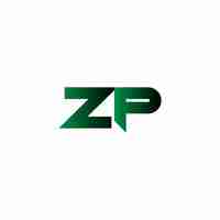 Vetor design do logotipo zp