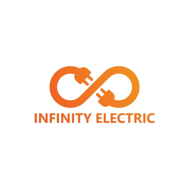 Design do modelo do logotipo da infinity electric