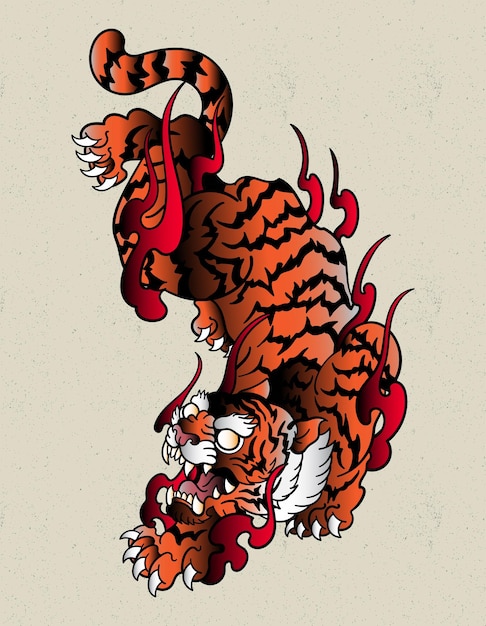 Design do tigre japão