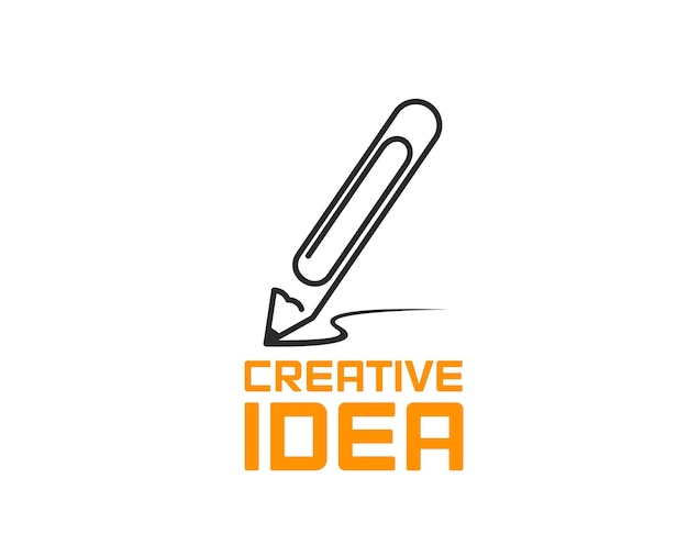 Design e educação ideia criativa ícone de lápis