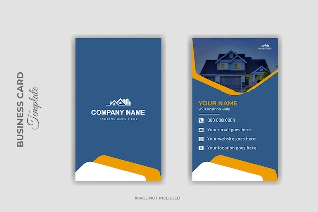 Design elegante de cartão de visita vetorial