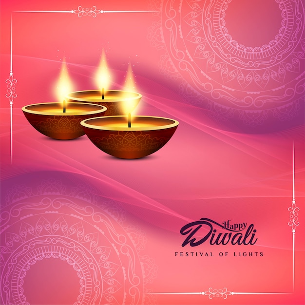 Design elegante fundo decorativo feliz diwali