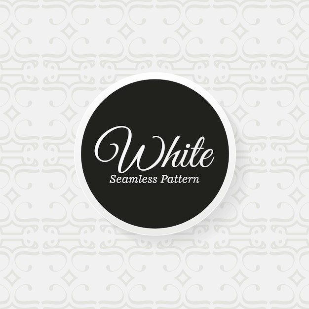 Design elegante padrão branco sem costura