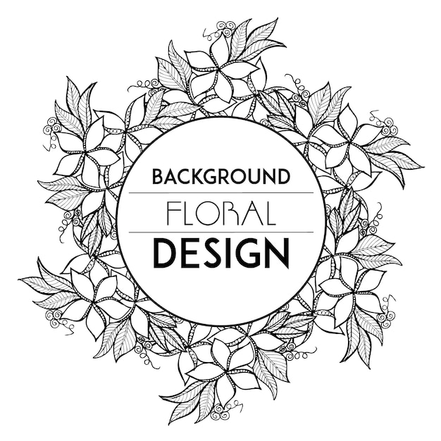 Design floral de fundo