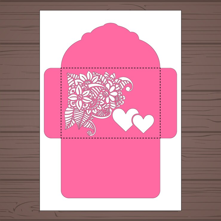 Vetor design floral envelope