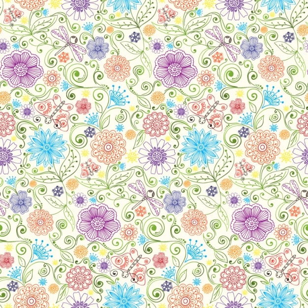 Design floral padrão