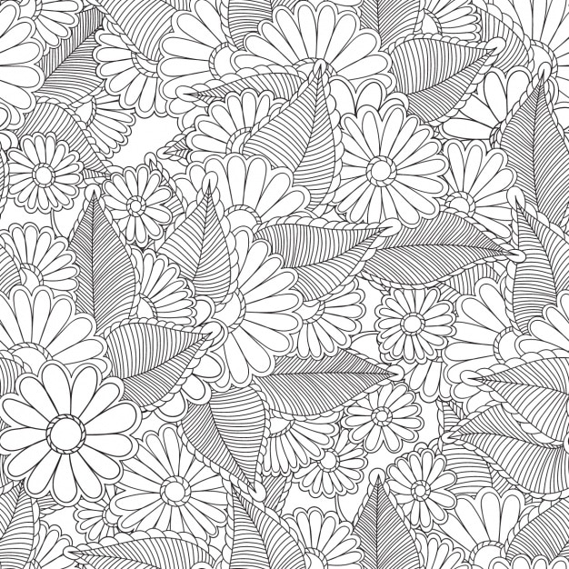 Design floral padrão