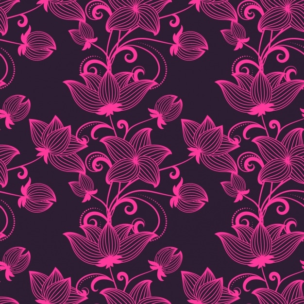 Vetor design floral padrão