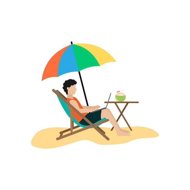 Design freelancer de férias